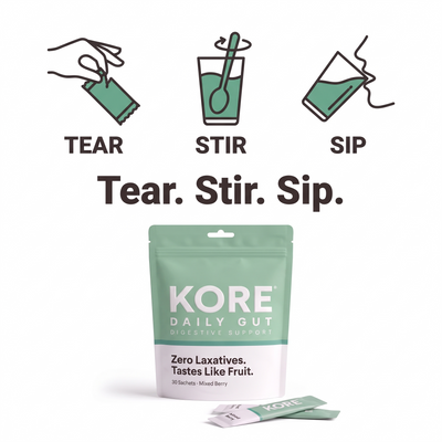 KORE Daily Gut — Laxative-Free Prebiotic + Enzyme Powder