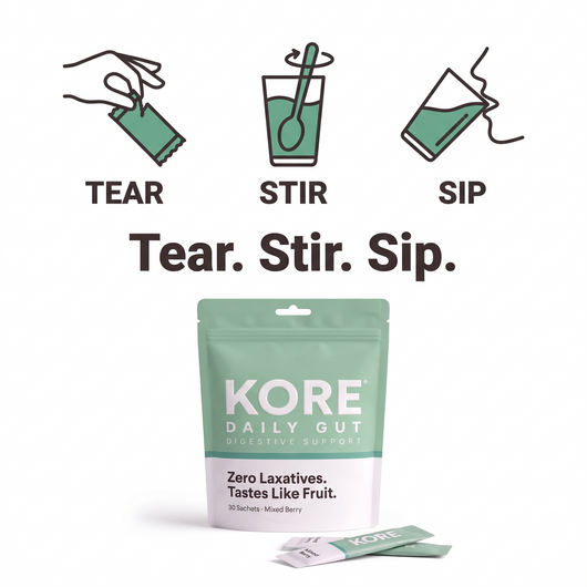 KORE Daily Gut — Laxative-Free Prebiotic + Enzyme Powder